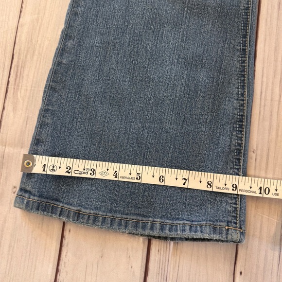 Parasuco Denim Legend Flare Jeans Blue Medium Wash Low Rise Made in Canada 31x31 - Picture 4 of 13